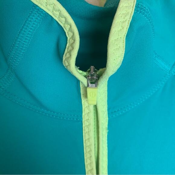 Lululemon Trail Bound women's size 4 1/2 zip blue mesh luxtreme cold weather run - Picture 6 of 14